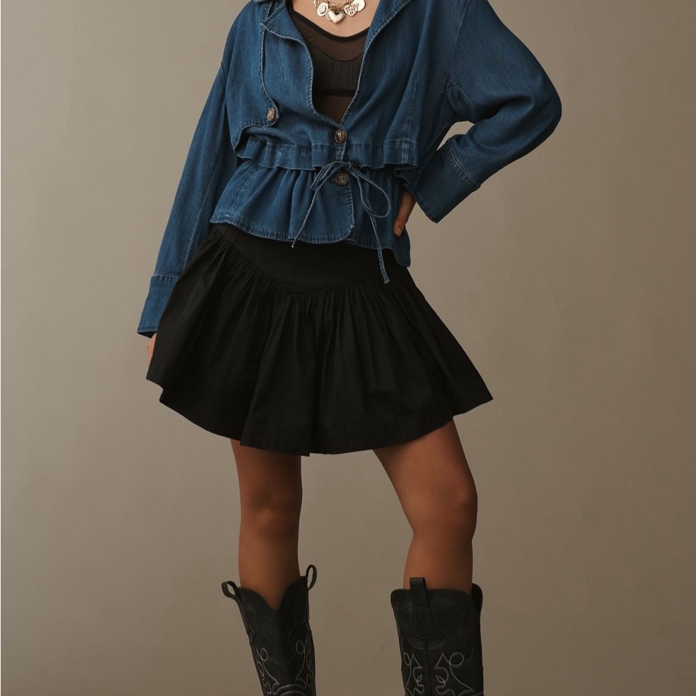 Anthropologie Black Skirt